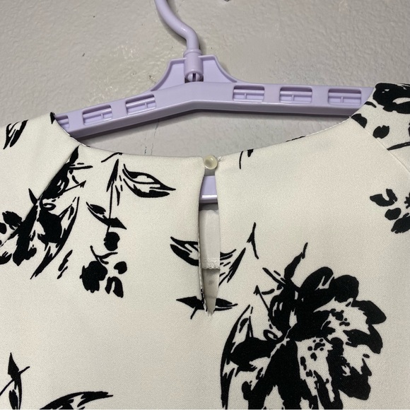 MELLODAY | Women's Flower Print Blouse Size M - Picture 3 of 8